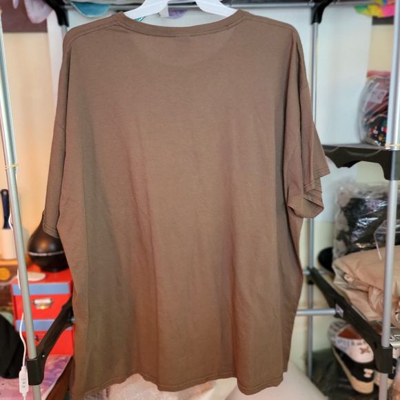 Happy Halloween Graphic Tee Scarecrow Brown SS - Size 3XL - Picture 3 of 4